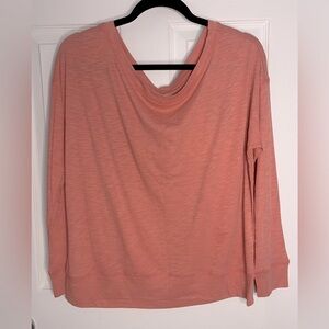 CHASER Scoop Neck Long Sleeve Tee Size S